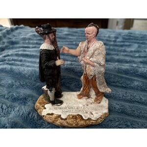 Governor William Bradford and Squanto Figurine Tiara Exclusives 1991 Collectible
